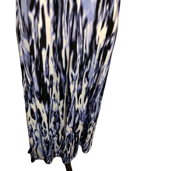 Jennifer Lopez Womens Maxi Dress Sz Sm Abstract Print Surplice V-Neck Sleeveles - Picture 7 of 11